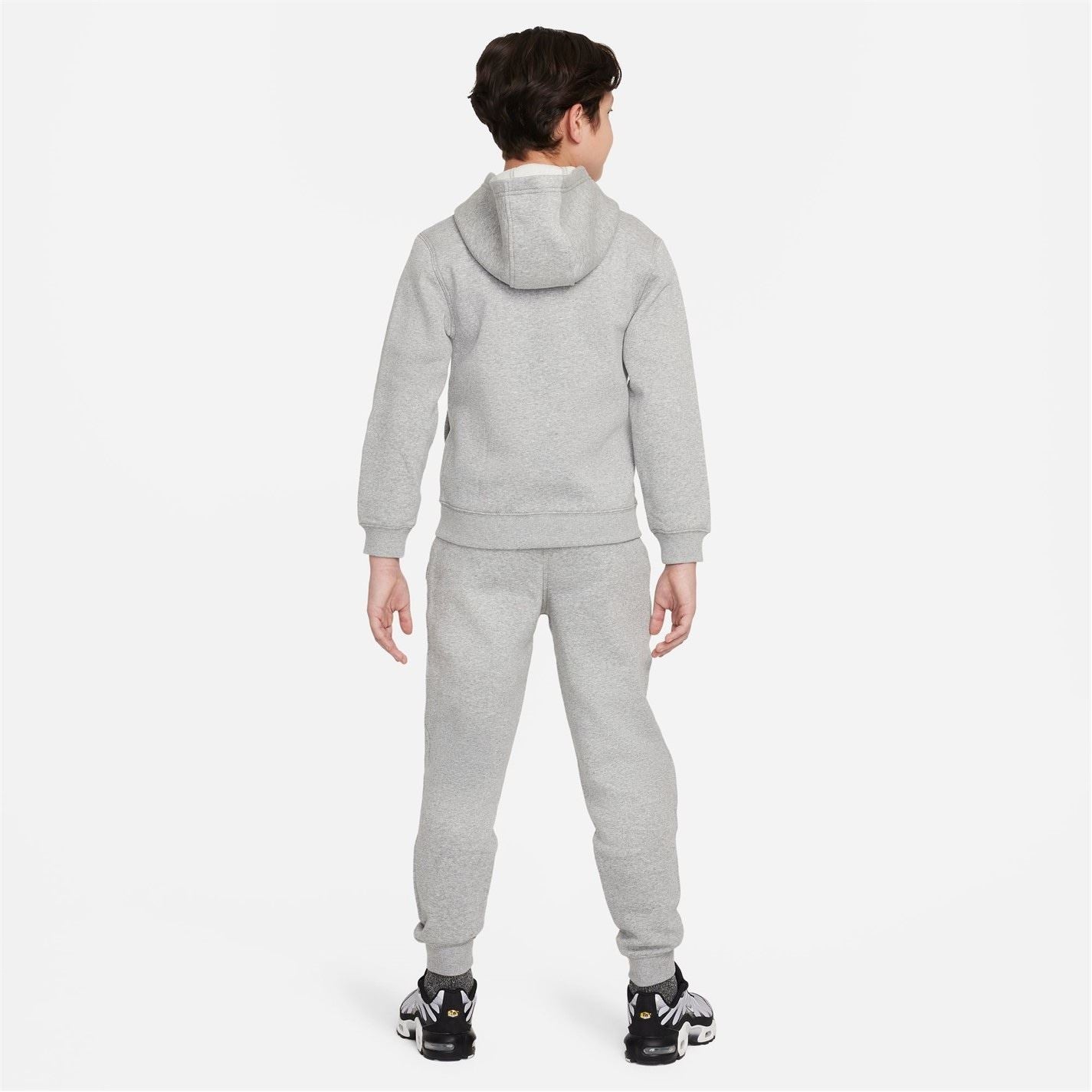 Hoodie Nike Junior Grey Tracksuit Nike Fleece Tracksuit Junior