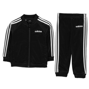 adidas 3 stripe poly tracksuit