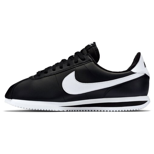 nike cortez black leather mens