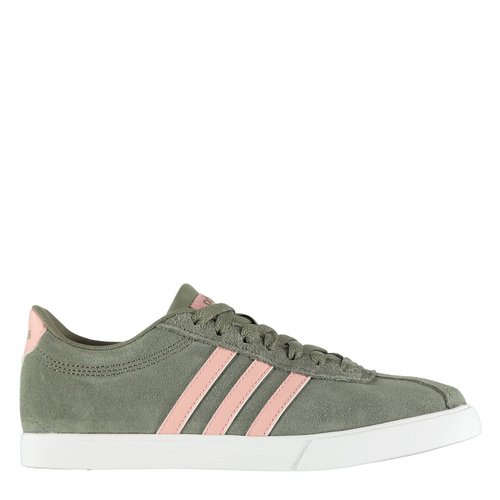 adidas pink courtset trainers