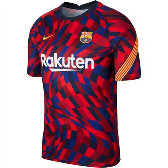 pre match barcelona shirt